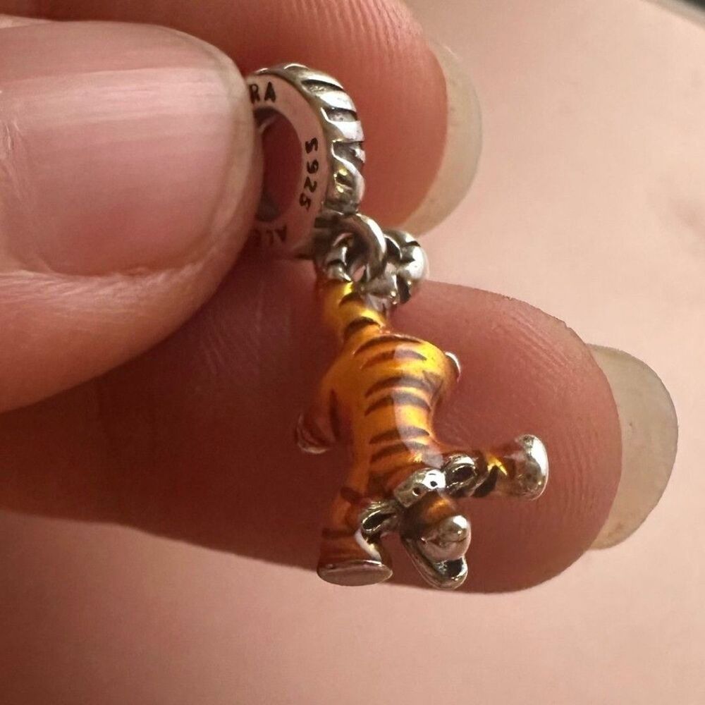 Pandora x Disney Winnie the Pooh Tigger Dangle Charm 792213CO1 - Picture 10 of 12